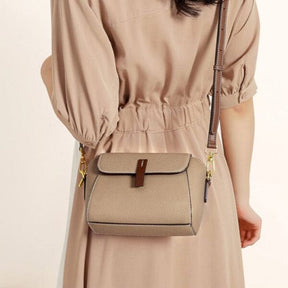 Bolso Bandolera De Cuero Para Mujer-ChicEssence