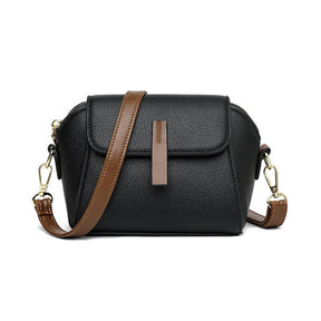 Bolso Bandolera De Cuero Para Mujer-ChicEssence